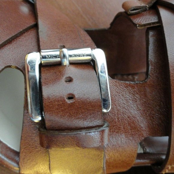 MICHAEL KORS MK16141 PLATFORM SANDAL PEEP TOE HEELS SIZE 39 (US 9M) MSRP $995 - Picture 11 of 13